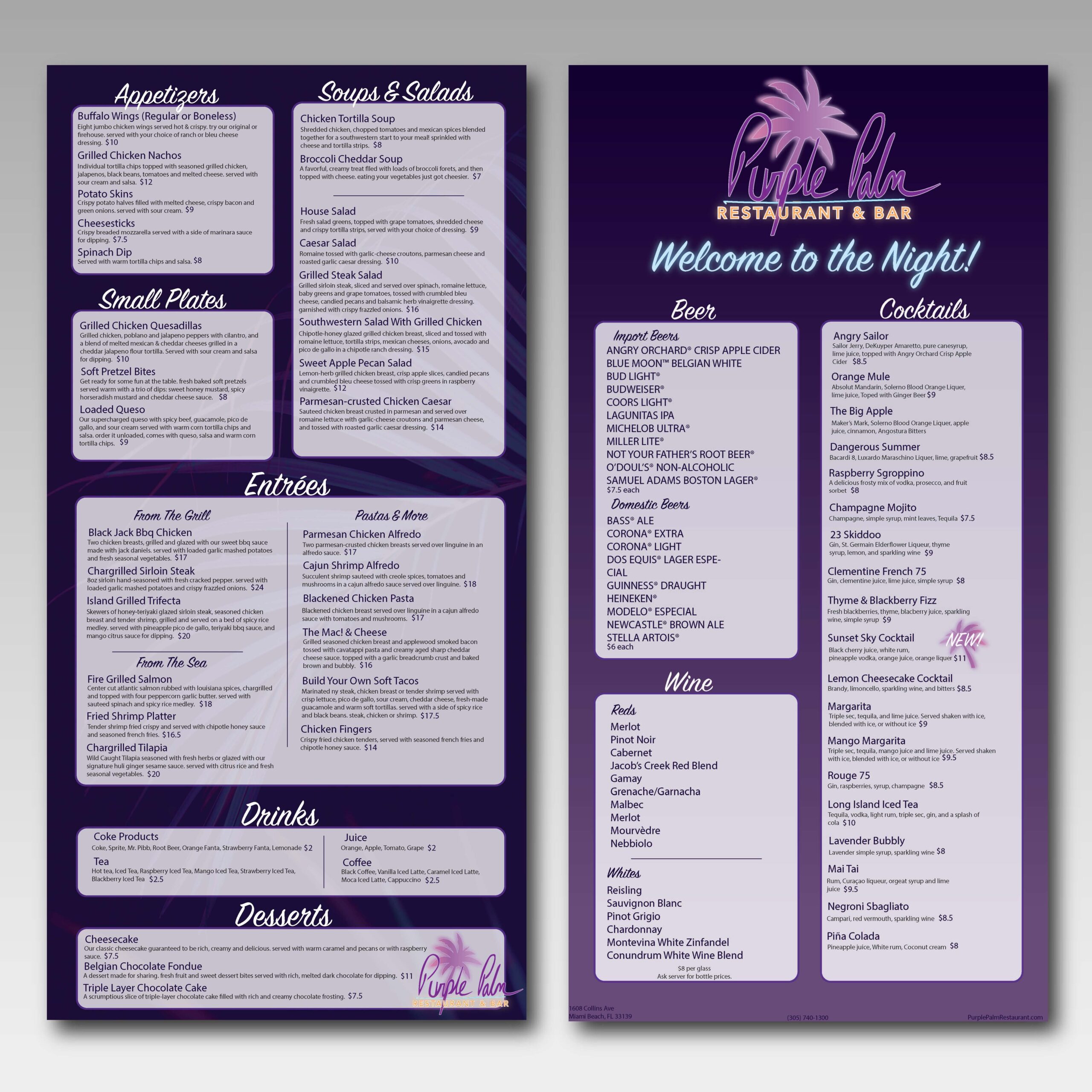 Restaurant Menu